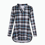 Women's Maternity Breastfeeding T-shirt V-Neck Solid Color Long Sleeve Nursing Tops Clothes for Pregnant Women