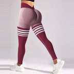 V Back Yoga Leggings – High Waist Scrunch Pants