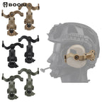 BOOIU Tactical Headset Holder Fast Helmet Rail Mount Adapter Multi-Angle Rotation Pickup Headphone Bracket OPS CORE ARC/Wendy