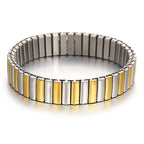Freetry 18K Gold Plated Stainless Steel Adjustable Bracelet Fashion Elastic Metal Bracelet Trendy Jewelry Accessories Official