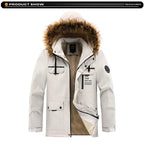 New Winter Men Outwear Fleece Warm Removable Hooded Hiking Jacket Men Outdoor Windproof Casual Fashion Jacket Coat Male Clothing