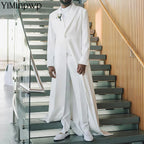 White Classic Wedding Groom Men Suits 3 Piece Long Blazer Vest Pants Satin One Button Tuxedo Formal Work Wear Prom XS-5XL