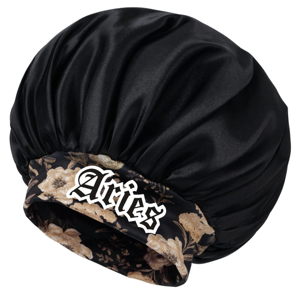 Unisex Lightweight Cotton Twill Bonnet - Breathable, Adjustable Strap, Zodiac Constellation Print for Casual Daily Wear
