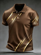 Men's 3D Print Golf Polo Shirt Short Sleeve Micro Elastic Polyester Outdoor Casual Summer Streetwear Daily Wear