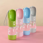 Portable Dog Water Bottle Dispenser 2 In 1 Pet Food And Water Feeder Outdoor Walking Hiking Drinking Bowls For Small Cats Dogs