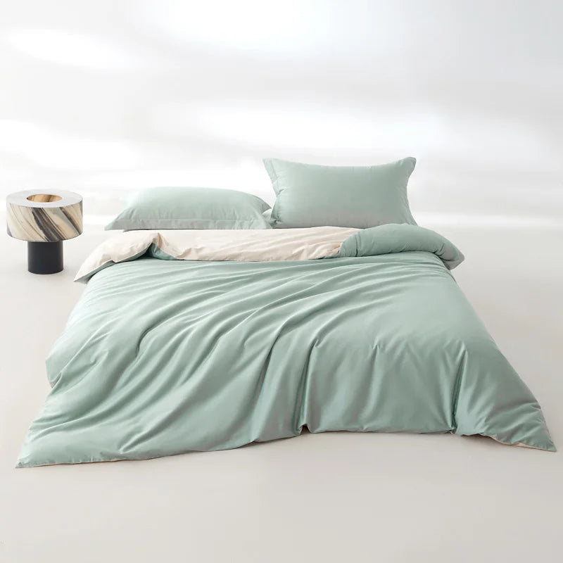 1pc Egyptian Cotton Duvet Cover Solid Color 100% Cotton 800 Thread Count Quilt Cover Korean Minimalist Style Bedding Ultra Soft