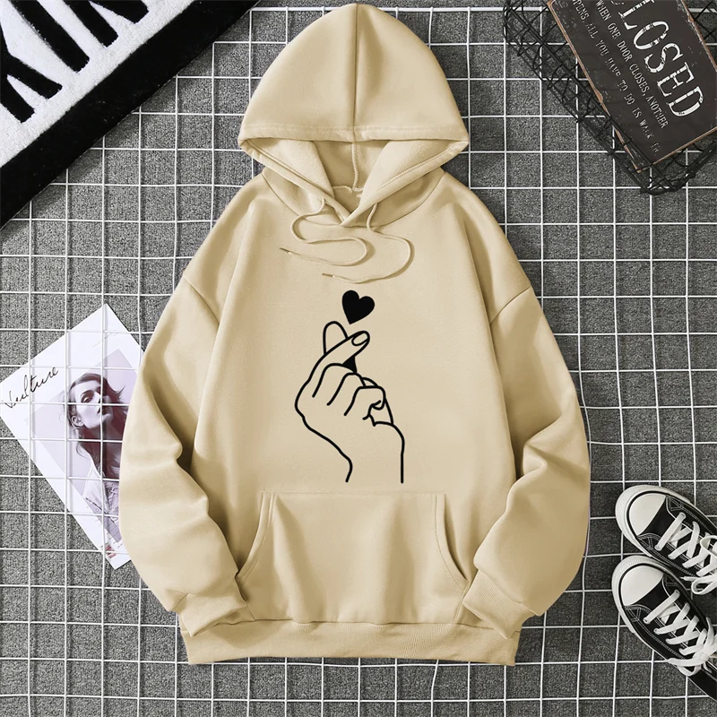 2025 Winter New Women's Hoodie High Street Unisex style Double Pockets Sweatshirts Outerwear Plus-Size Women's Clothing CYXX241
