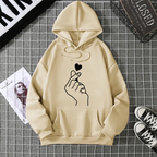 2025 Winter New Women's Hoodie High Street Unisex style Double Pockets Sweatshirts Outerwear Plus-Size Women's Clothing CYXX241
