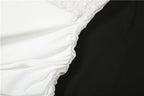 Sisterlinda Sexy Strapless Dress Woman Sequins Patchwork Backless Knot Ribbon Wrap Hip Midnight Prom Party Elegant Long Bodycon