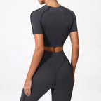 Women Yoga Top No Padded Sport T Shirts Fitness Clothes Short Sleeve Yoga Shirt Gym Top Running Active Wear Sport Tops