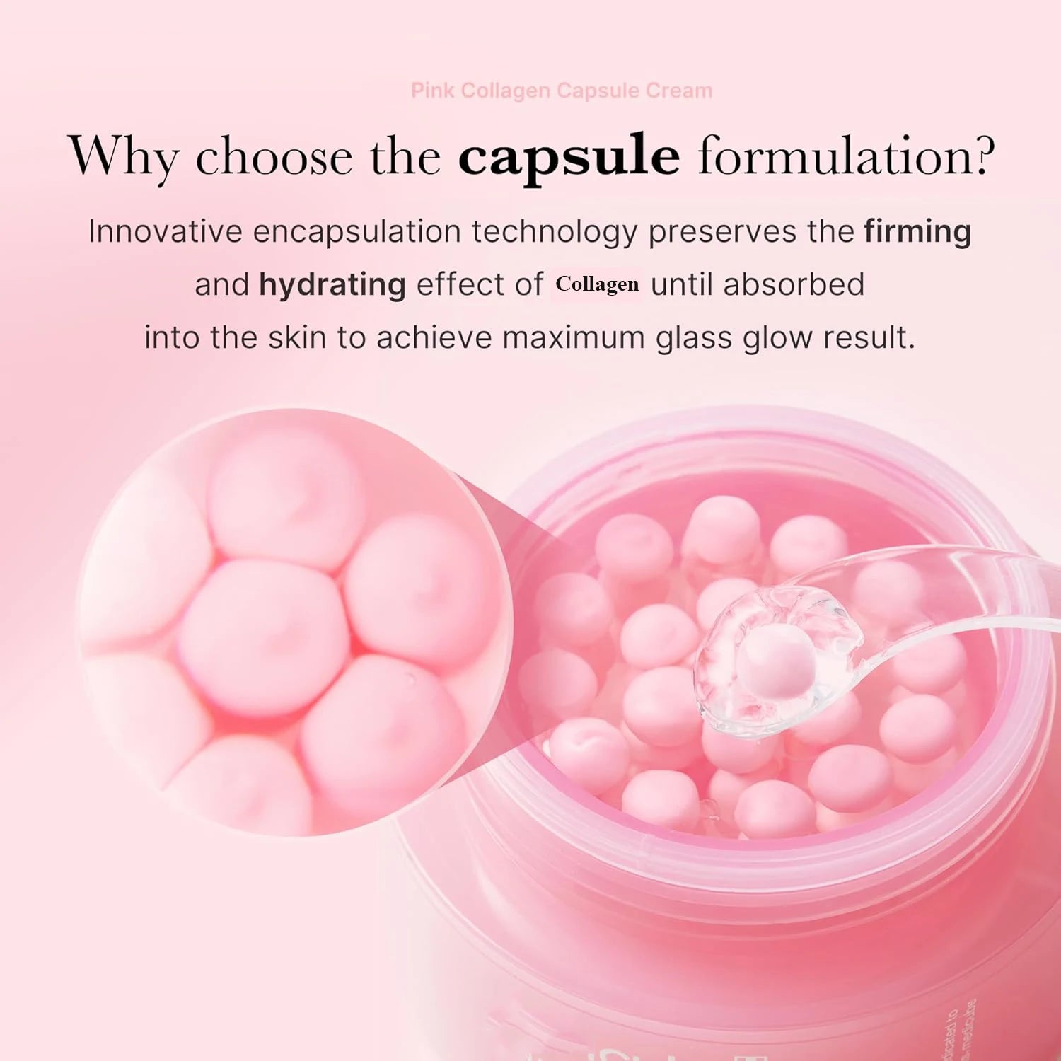 Face Moisturizer Lightweight Moisturizing Cream 5% Niacinamide for Uneven Skin Tone, Glow hydration Collagen Capsule Cream