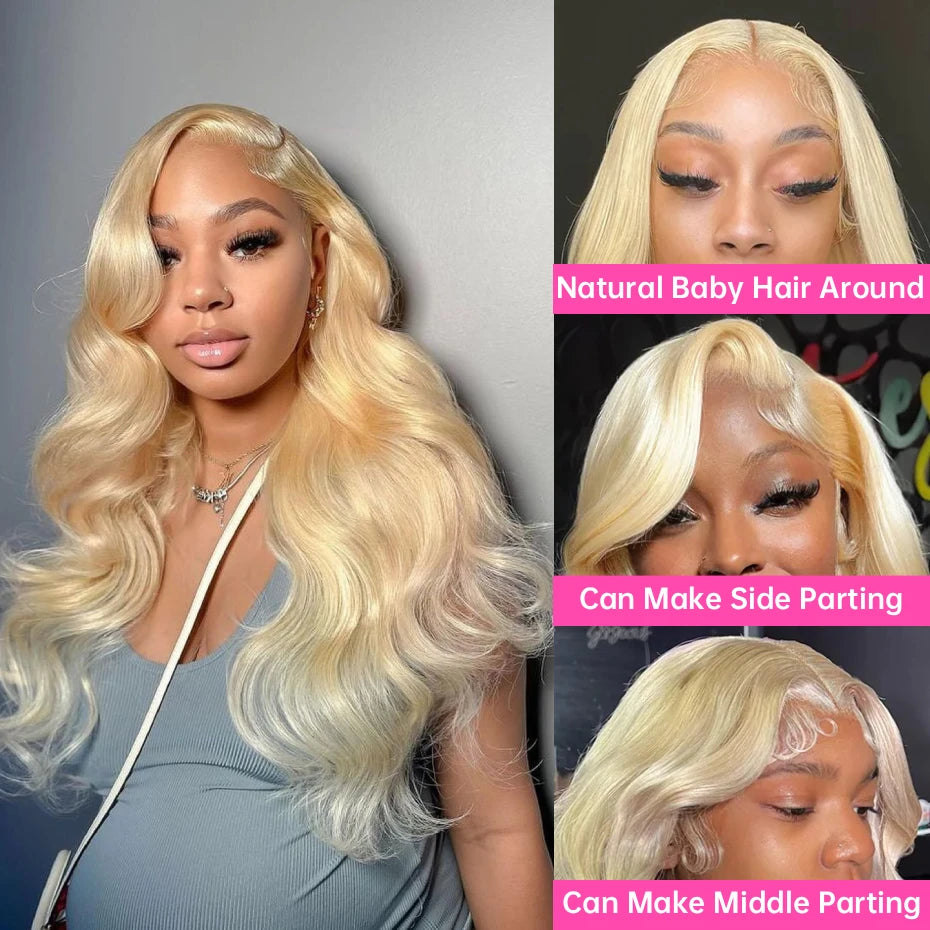 Body Wave 360 Lace Frontal Wigs 613 Human Hair Wig Vietnamese Raw Hd Lace Frontal Wig 13x6 Preplucked 13x4 Blonde Lace Front Wig