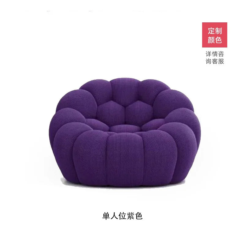 Italian Minimalist French Internet Celebrity Bubble Soccer Cream Styling Sofa Design