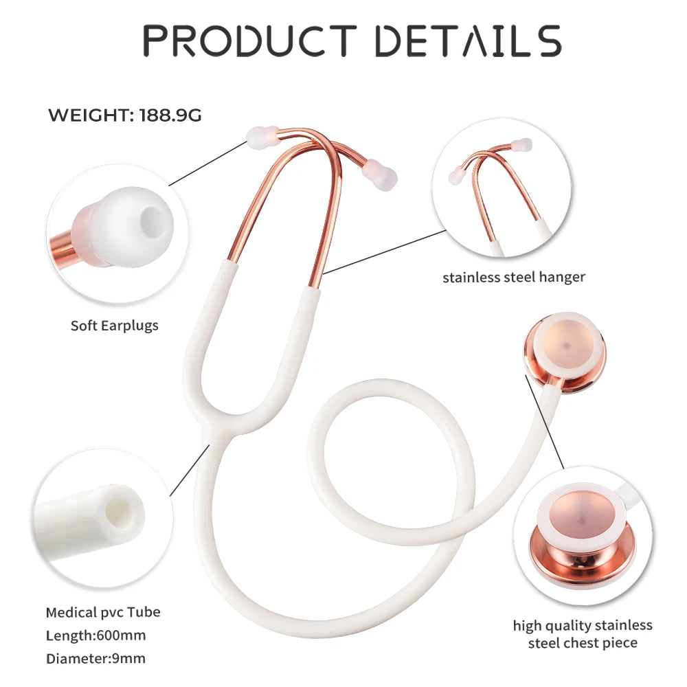 Medical Double Sided Stethoscope Professional Portable Cardiology Stethoscope Medical Equipment Nurse Doctor Stethoscope