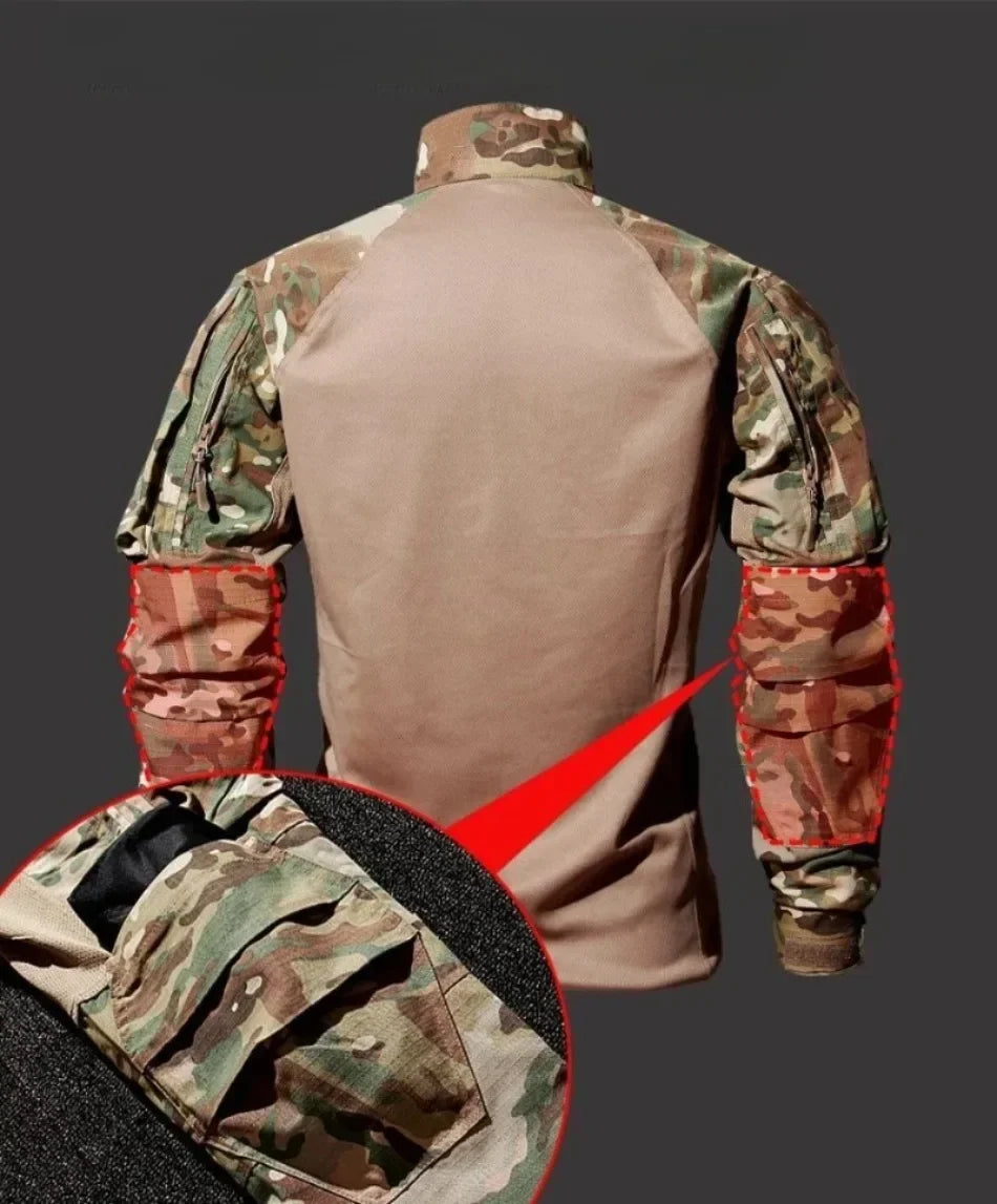 Outdoor Tactical Suit Men Airsoft Combat Shirts Paintball Uniform Hunting Assault Set Special Forces Shooting Top Cargo Pant Men