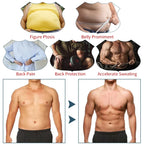Mens Abdomen Reducer Sauna Body Shaper Fitness Sweat Trimmer Belt Waist Trainer Belly Slimming Shapewear Waist Trainer Corset We