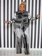 Wmstar Plus Size Two Piece Outfits Women Fall Clothing Tie Dye Top and Pants Leggings Matching Set Wholesale