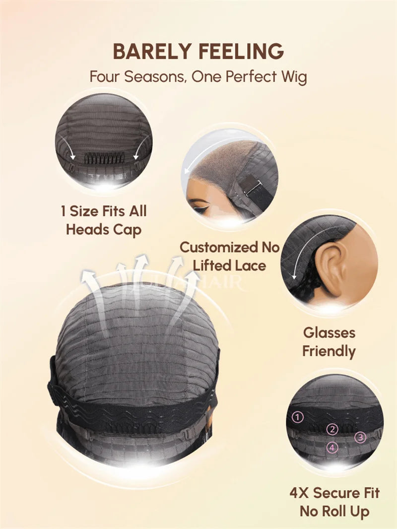 Julia Hair 13X4 Bangs Lace Front Wig Human Hair Wear and Go Glueless Wig Brazilian Loose Wave Human Hair Wig Density 150%