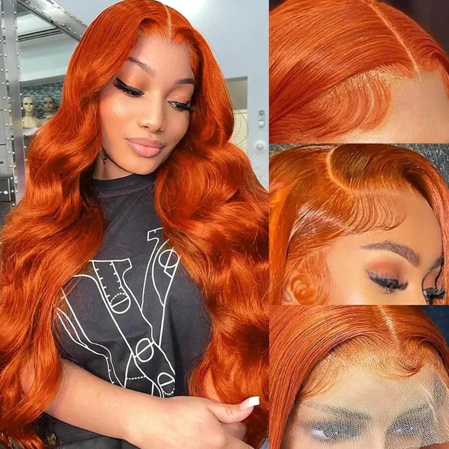 250 Density 30 Inch Body Wave 100% Human Hair - Ginger Color Silky Soft No Tangle No Shedding Premium Extensions Secondary image