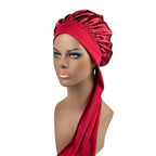 Large Bonnet Women Big Size Satin Bonnet Sleeping Night Women Cap Bonnet Hat Satin Cheveux Nuit Silk Bonnets for Women