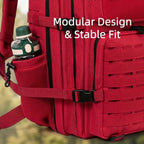 45L Large Capacity Tactical Hunting Backpack For Men With MOLLE Webbing System Dual Cup Holders Outdoor Survival Hiking Camping Rucksack For Wilderness Trip Travel Daily Work Commute Outdoor Camping Activities Gear Storage Ba