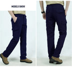 Outdoor Waterproof Tactical Cargo Pants Men Breathable Summer Casual Army Military Long Trousers Male Quick Dry Cargo Pants