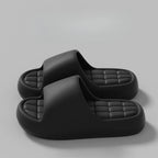 Unisex Bathroom Slippers Cloud Cushion Slides Summer Flat Sandals Thick Platform Shoes Man Indoor Non-Slip Couple Flip Flops