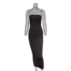 Summer Women's Sexy Sleeveless Chest Wrapped Long Beach Dress