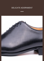 Successful Men's Leather Shoes High Quality Handmade Oxford Casual Business Office Work Shoes For Gentalman Lace Up Comfortable