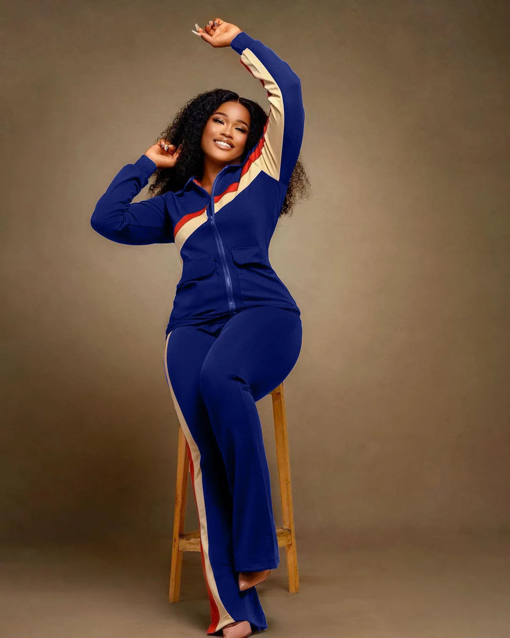 Tracksuit Women Pants Set Two Piece Set Autumn Winter Zipper Jacket Tops Suits Jogging Vintage Patchwork Outfits Y2k Streetwear