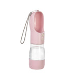 Portable Dog Water Bottle Dispenser 2 In 1 Pet Food And Water Feeder Outdoor Walking Hiking Drinking Bowls For Small Cats Dogs