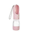 Portable Dog Water Bottle Dispenser 2 In 1 Pet Food And Water Feeder Outdoor Walking Hiking Drinking Bowls For Small Cats Dogs