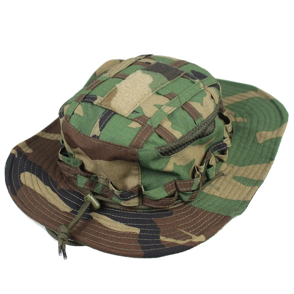 New Camouflage Tactical Boonie Cap Wide Brim Bucket Benny Hats Men Women Outdoor Sports Multicam Caps For Fishing Hiking Hunting