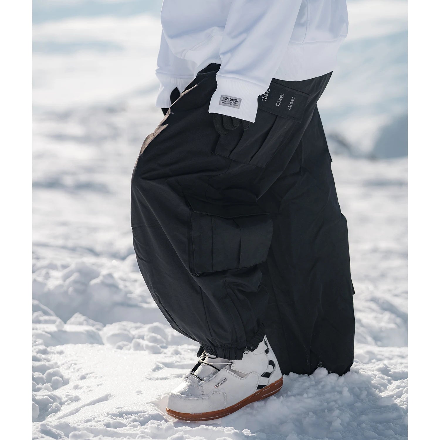 Oversize Winter Ski Pants 3L Snowboard Pant Thicken Thermal Waterproof Breathable Outdoor Sports Warm Women's Men's Ski Trousers Secondary image
