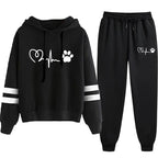 Women's Tracksuit Daily Casual Fashion Hoodies Hot Sale Single Piece Stripe Sweatshirt and Pants Comfort Outdoor Jogging Quality