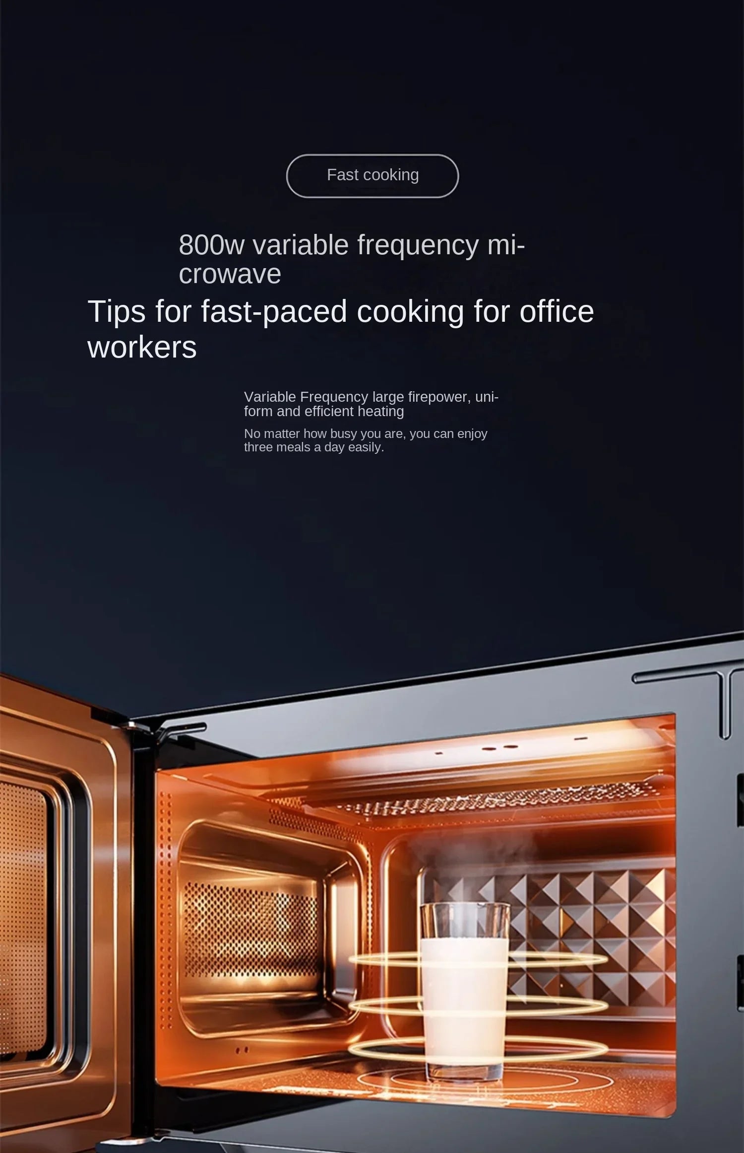 220V Midea Microwave Oven Flat Panel Microwave Baking All-in-One Machine Electric Oven Efficiency for Kitchen A
