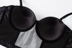 Stylish Wowen PU Leather Corset Imitation Leather Festival Clothing Bustier Lady Cropped Top Girls Punk Rock Club Party Camis