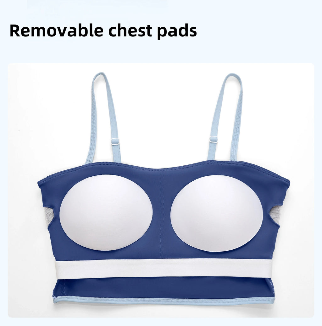 Women's Yoga Sports Bras Padded Gym Top Beauty Back Workout Crop Top Adjustable Shoulder Strap Fitness Bra Tight Yoga Wear