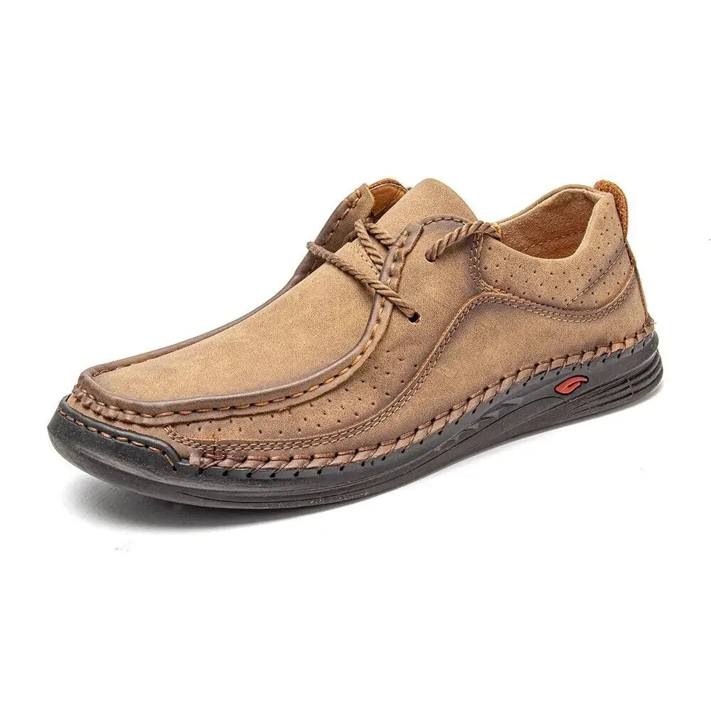 Shoes for Men 2026 Handmade Leather Casual Sneakers Comfort Design Man Shoe Business Leather Fashion Plus Size Shoes for Men