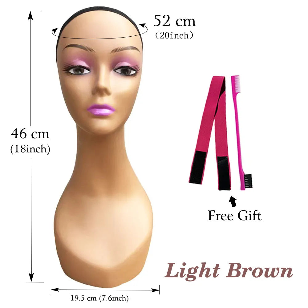 Plastic Mannequin Model Head for Display Wigs  Plastic Mannequin Head For Wig Stand For Wigs Display Making Wigs Manikin Head