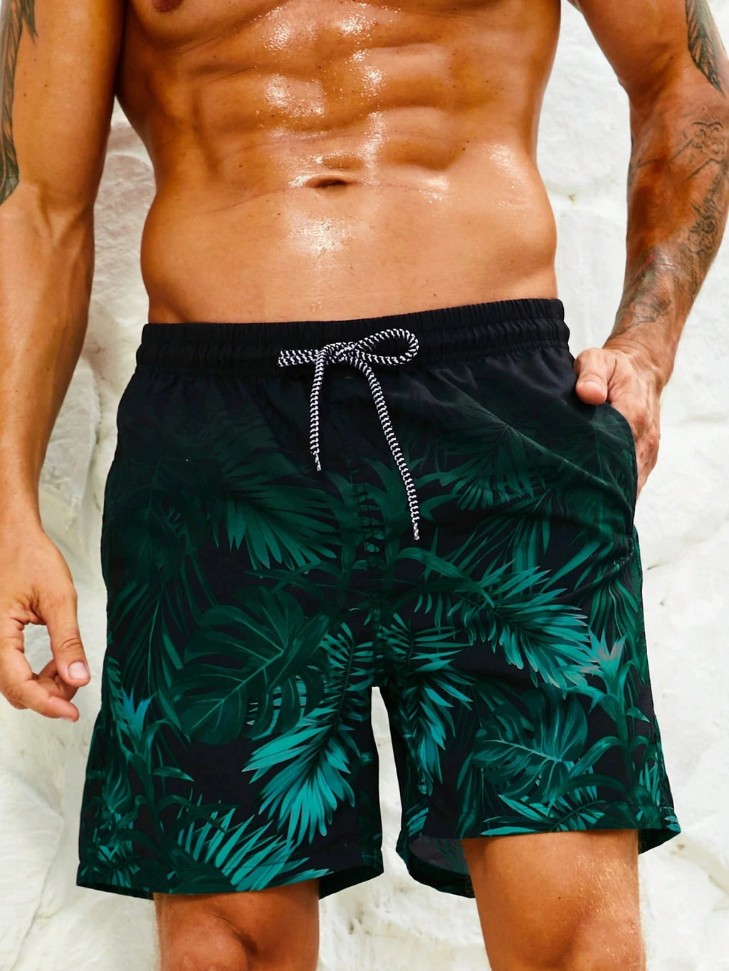 Tropical Plants 3D Print Board Shorts Men Oversized Surfing Drawstring Beach Sports Pants Swimwear Swimsuits Trunks Kid Clothing