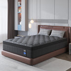 9" Twin Full King Queen Size Mattress in a Box Hybrid Spring Memory Foam,Euro Top Mattresses Medium Firm for Motion Isolat