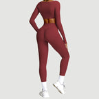 2-Piece Quick Dry Yoga Set – Long Sleeve Gym Outfit