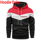 Paris Fashion Men's Hoodies Set Daily Casual Sports Hooded Sweatshirt and Jogger Pants Male Urban Trend Warm Pullover Tracksuit
