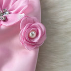 Chic vintage floral Three-dimensional Elegant Fairy korean fashion autumn Sundress women clothing