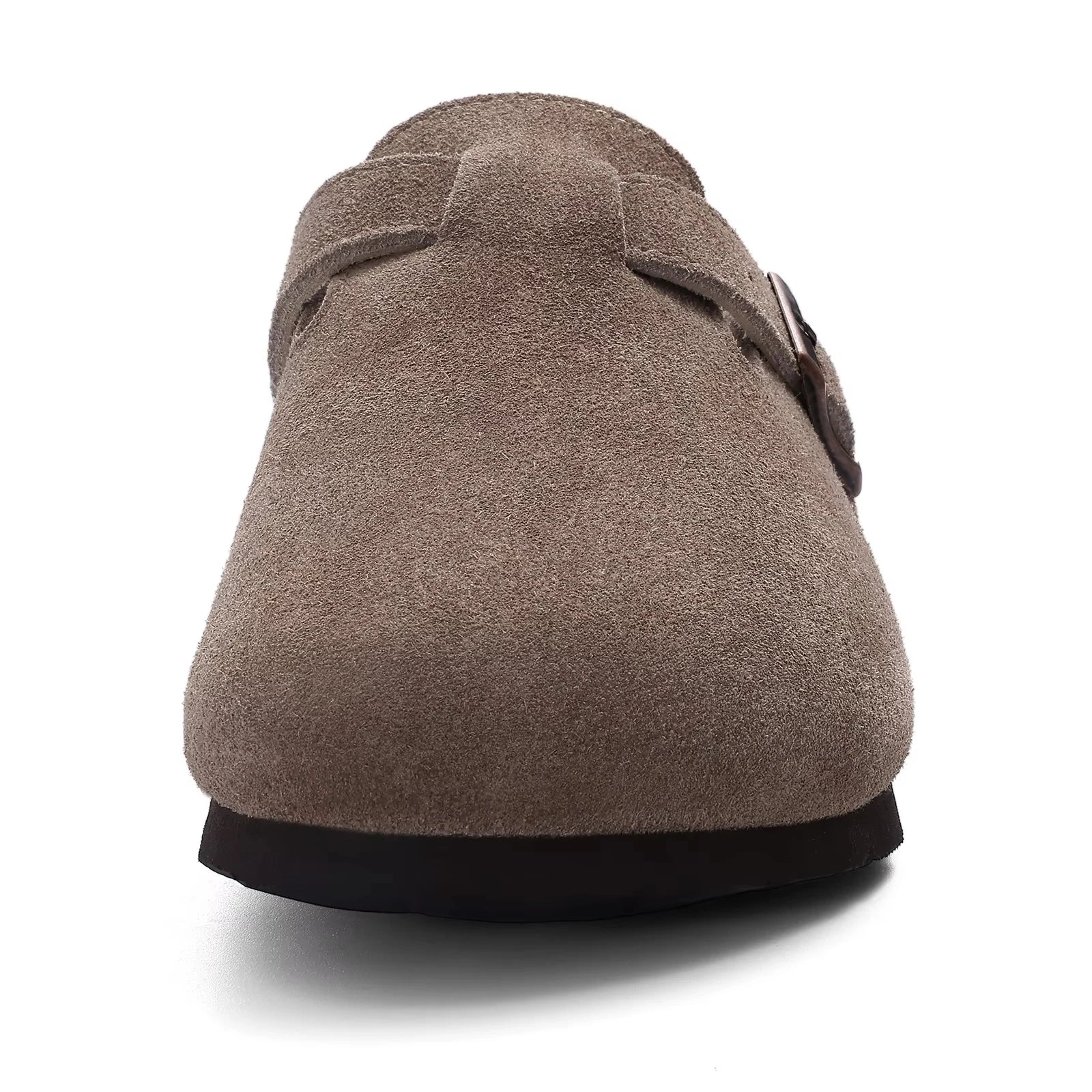 Comwarm Fashion Men's Suede Mules Slippers New Women Clogs Cork Insole Sandals With Arch Support Outdoor Beach Slides Home Shoes Secondary image