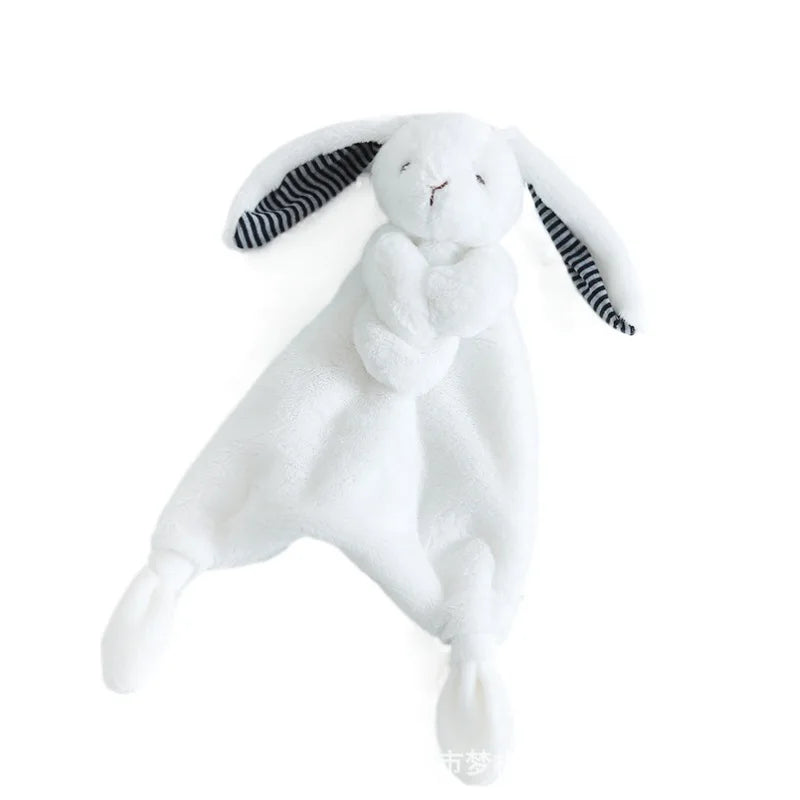 Personalized Embroidery Name Cute Rabbit Organic Cotton Soothing Towel Sleepping Doll for Baby Shower Birth Gift Autumn 2025