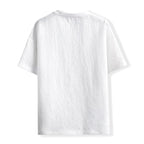 New Men's Casual T Shirt Ant Wrinkles T-Shirt Summer Half-Sleeved Loose Fashion T Shirt Base Shirt Solid Handsome Short-Sleeved
