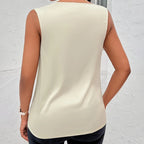 Basic Women Silk-Like Satin Tank Tops Vest Summer Sexy Camis Tank For Ladies Strappy Camisole Top Shirts Grunge Femme Cowl Neck