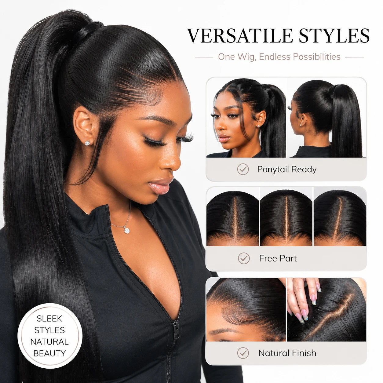 High End Real Full Lace Human Hair Wigs Bone Straight Brazilian 100% Raw Virgin Hair Breathable HD Full Lace Invisible Scalp Wig